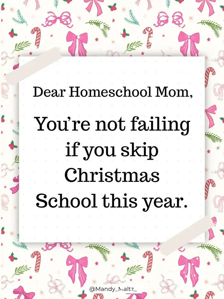 Christmas School is huge in the homeschooling world, and it&rsquo;s easy to feel left out in the snow when it seems like every mom is doing themed units, crafts, and activities. The FOMO is real &mdash; and many homeschool moms worry their kids are &