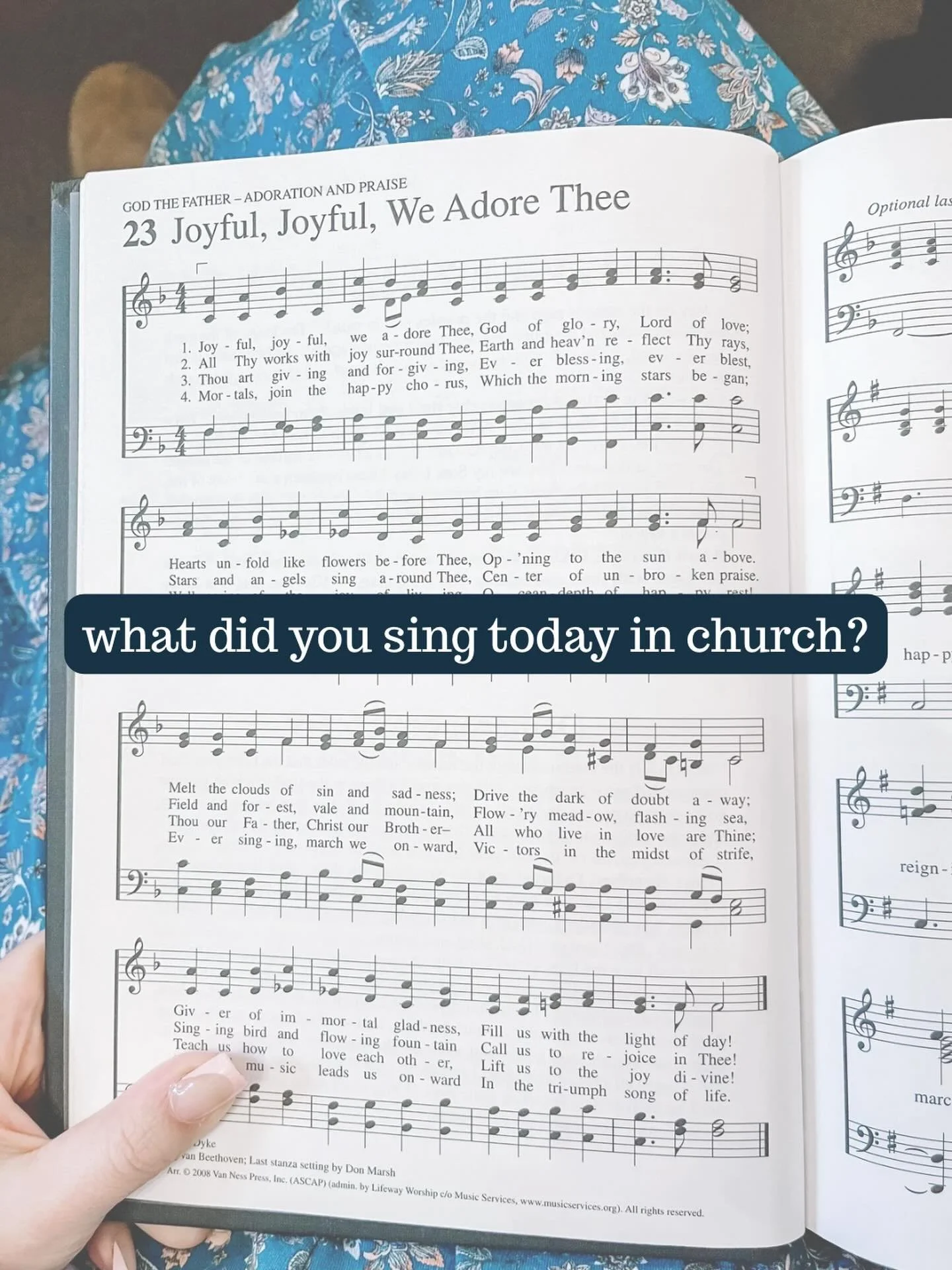 It&rsquo;s the Lord&rsquo;s Day! What did you sing today?

One of my favorite hymns is Joyful, Joyful, We Adore Thee. I have my grandmother&rsquo;s love for Sister Act and Sister Act 2 to thank for that 😂 She loved the Lord and instilled gospel musi