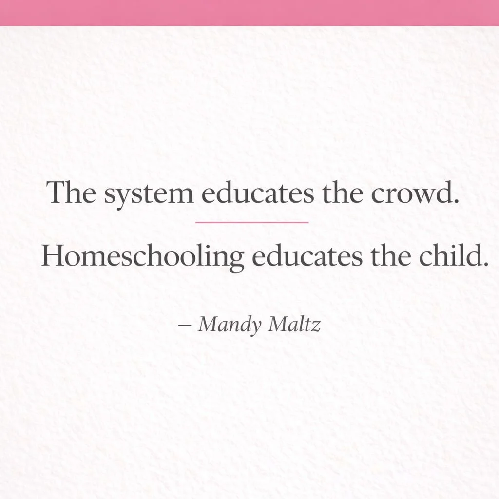 The public education system is designed to teach large groups of children at the same time.
Homeschooling is different.

Instead of managing a crowd, parents can focus on the child in front of them. We can go at their pace and focus on their strength