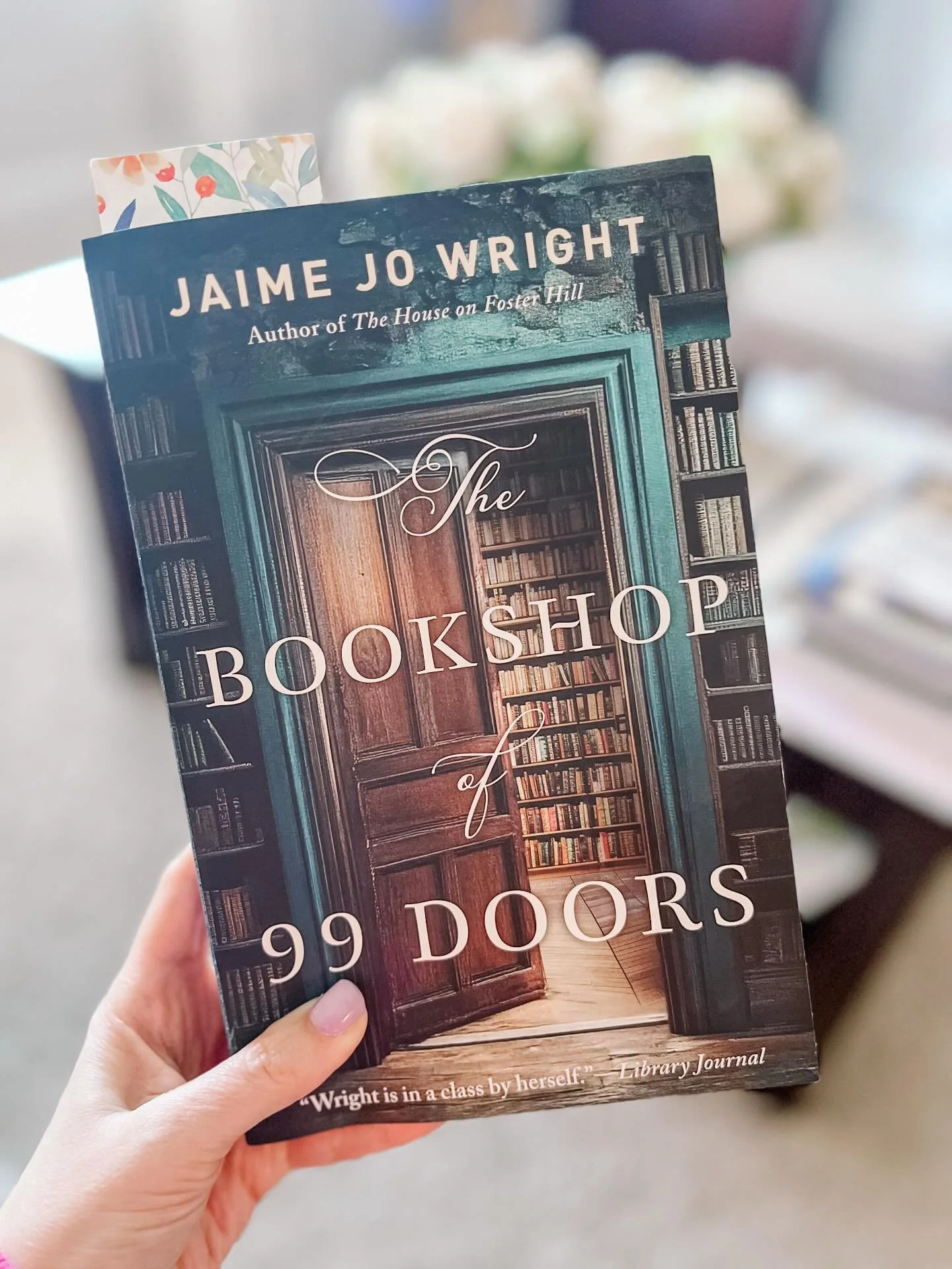 When JJW debuted the cover of this book, I knew I would love it. I love books about books and book lovers. In her flawless style, Wright has a dual timeline with a shared location. In this book. it&rsquo;s a historic mansion. Minnie lives in May of 1