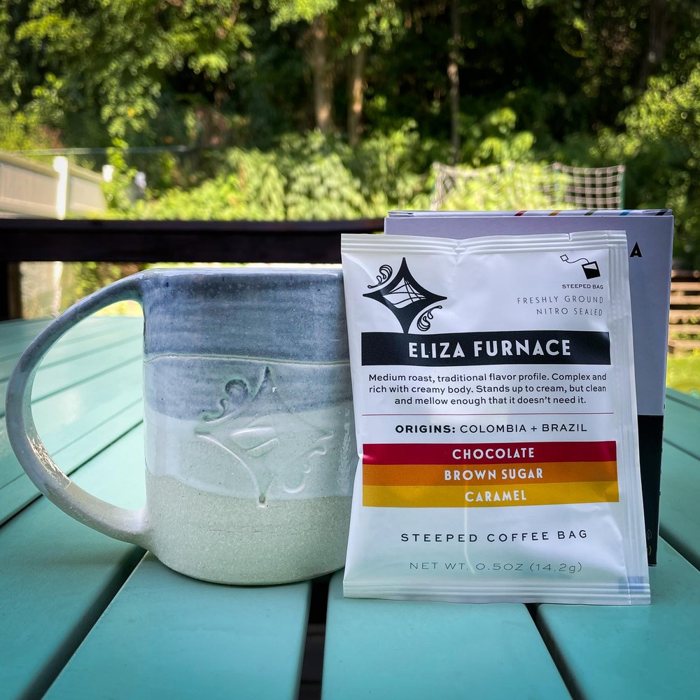 Single Serve Coffee - Eliza Furnace (10 Pack) by Steeped — De Fer Coffee &  Tea