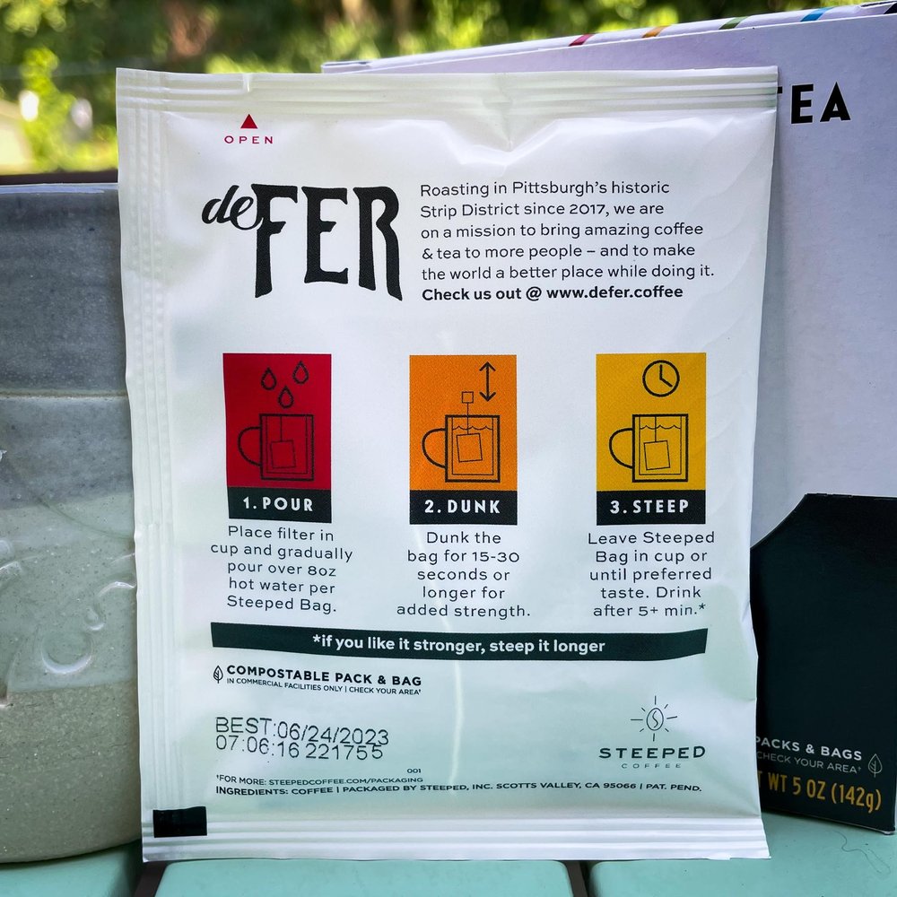 Single Serve Coffee Eliza Furnace (10 Pack) by Steeped — De Fer