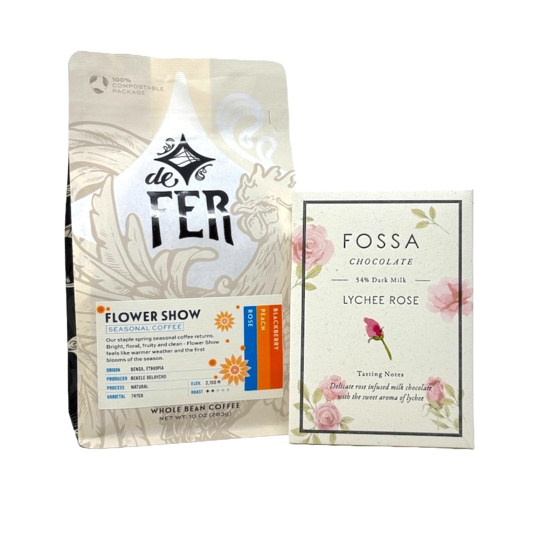 Flower Show + Fossa Lychee Rose Chocolate Bundle