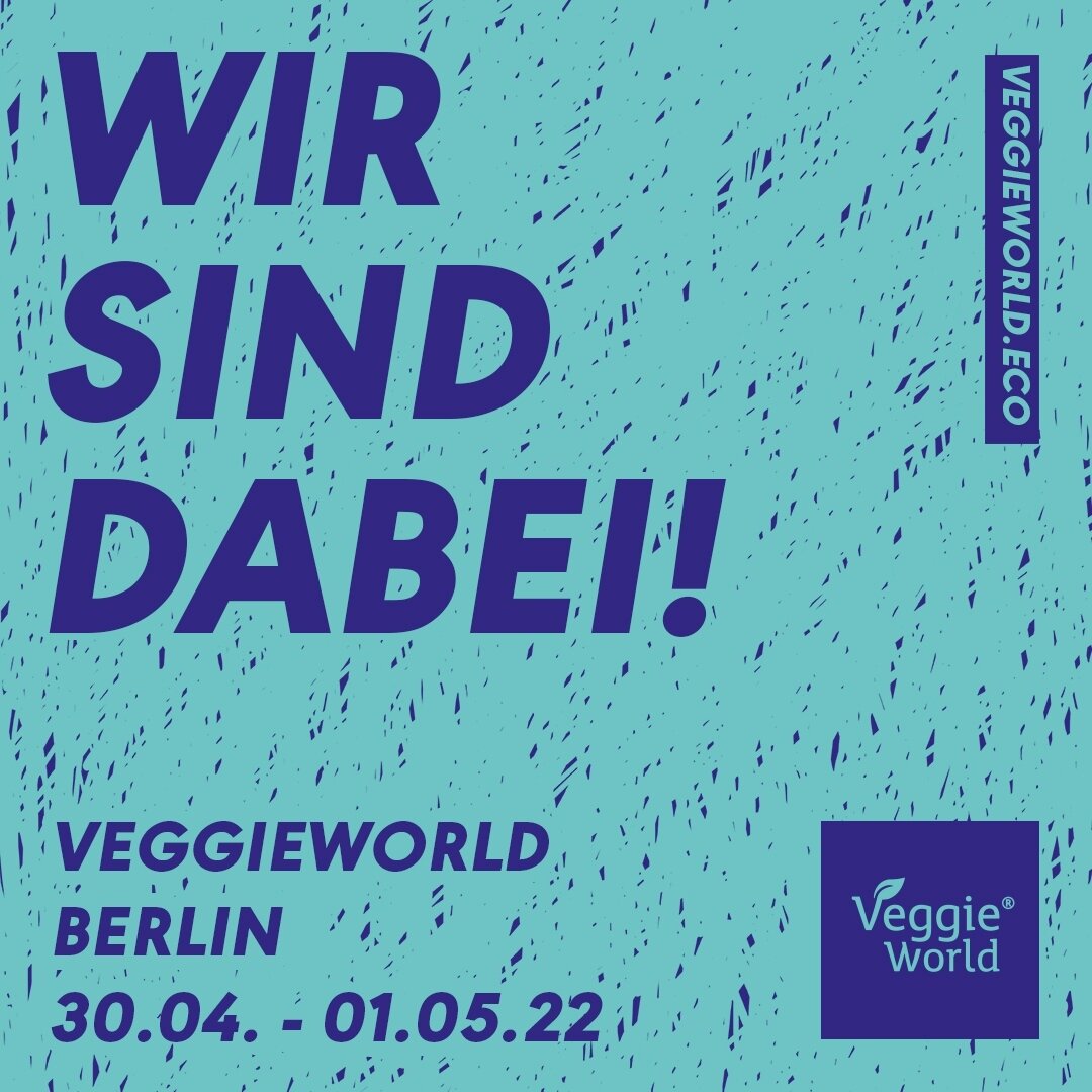 Wir sind dabei! Dieses Wochenende 30.4 &ndash; 1.5. nehmen wir an der #VeggieWorld teil &ndash; einer der bekanntesten Messen f&uuml;r veganen Lebensstil europaweit 🌱🎉⁠
⁠
Am Stand Nr S.14 werden wir also diesen Samstag und Sonntag sein um uns auszu