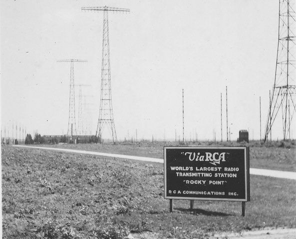 Radio towers,erected 1921,RCA Communications,Rocky Point,Long Island,New York,NY