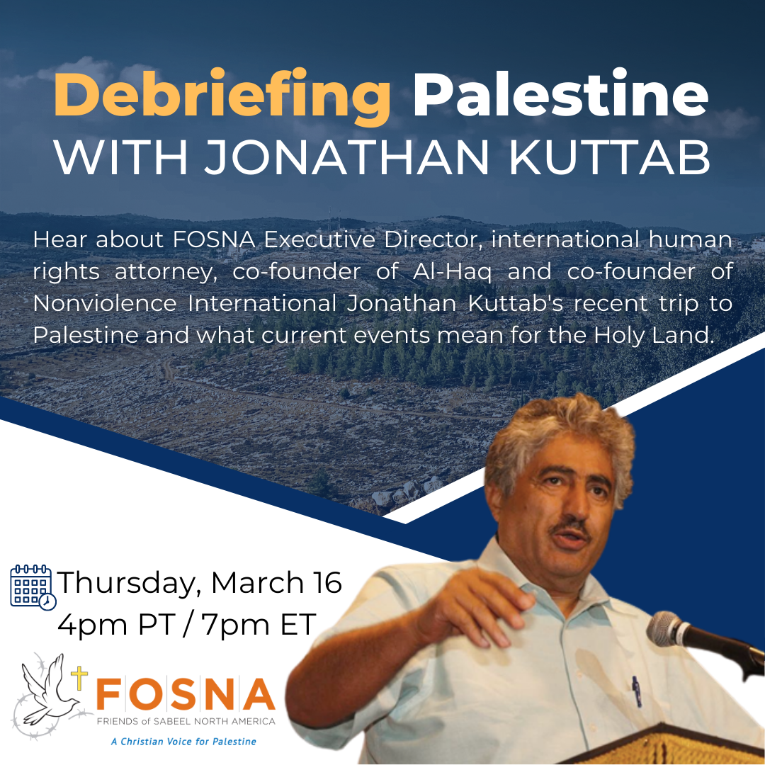 Debriefing Palestine with Jonathan Kuttab
