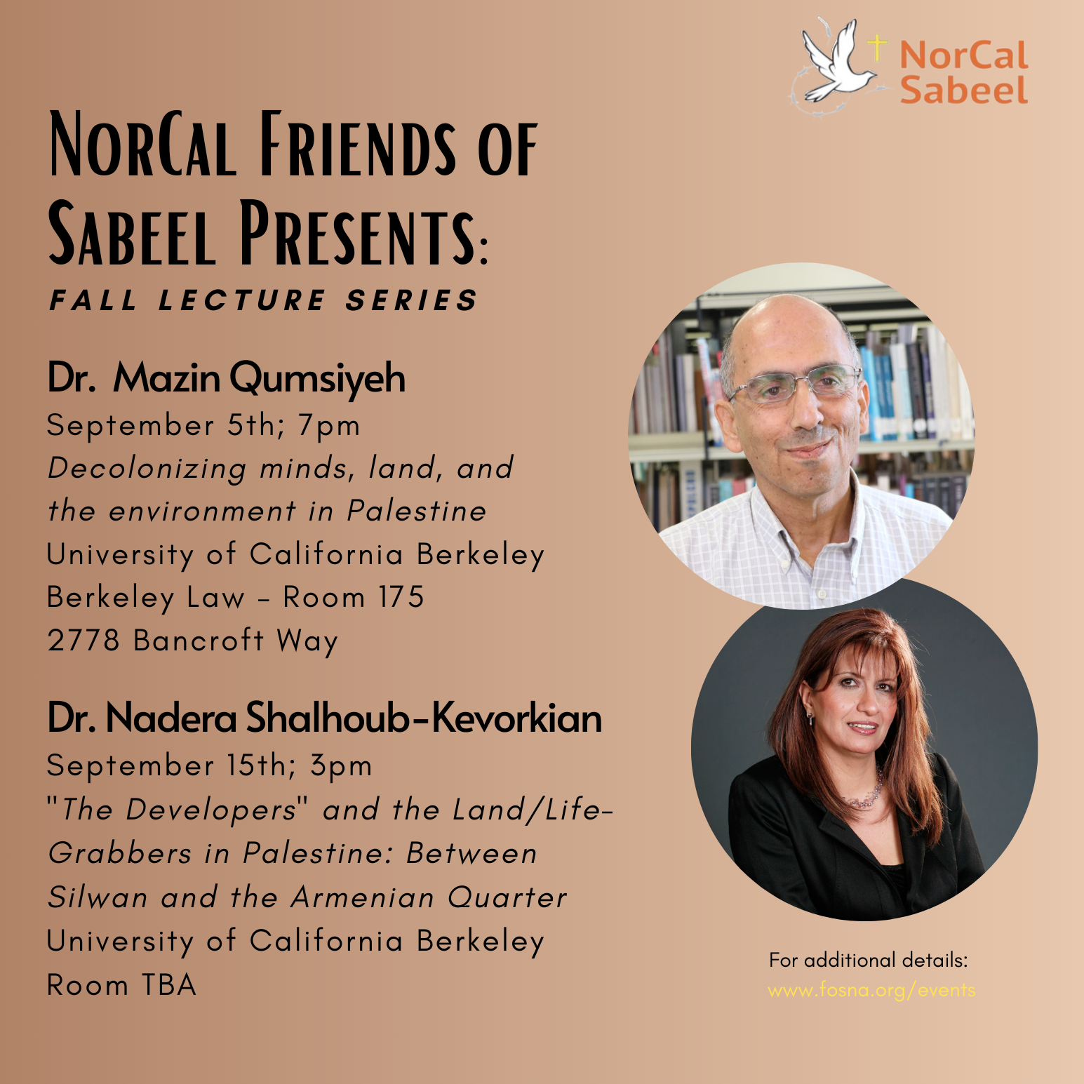 NorCal Sabeel Fall Lecture Series