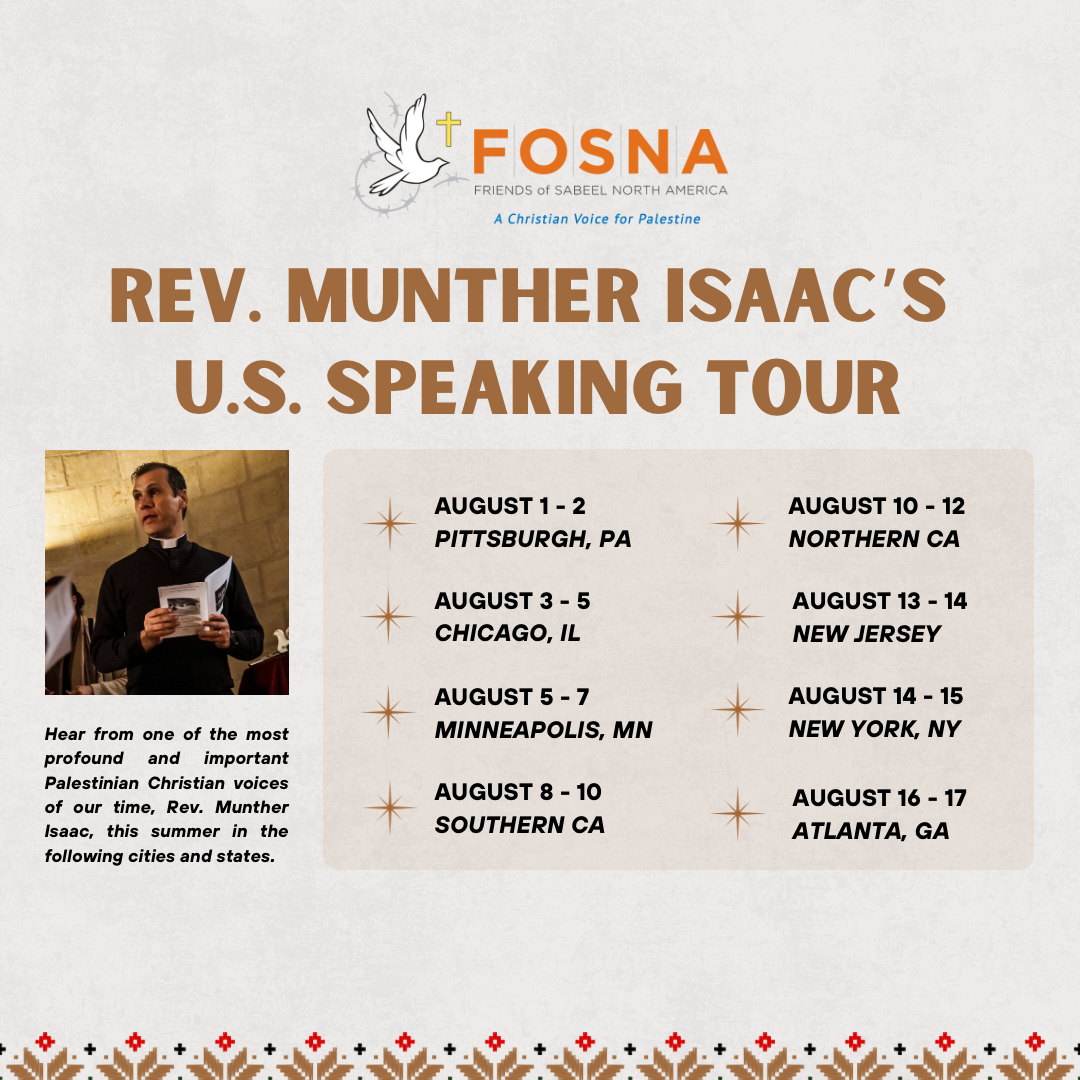 FOSNA presents: Rev. Munther Isaac