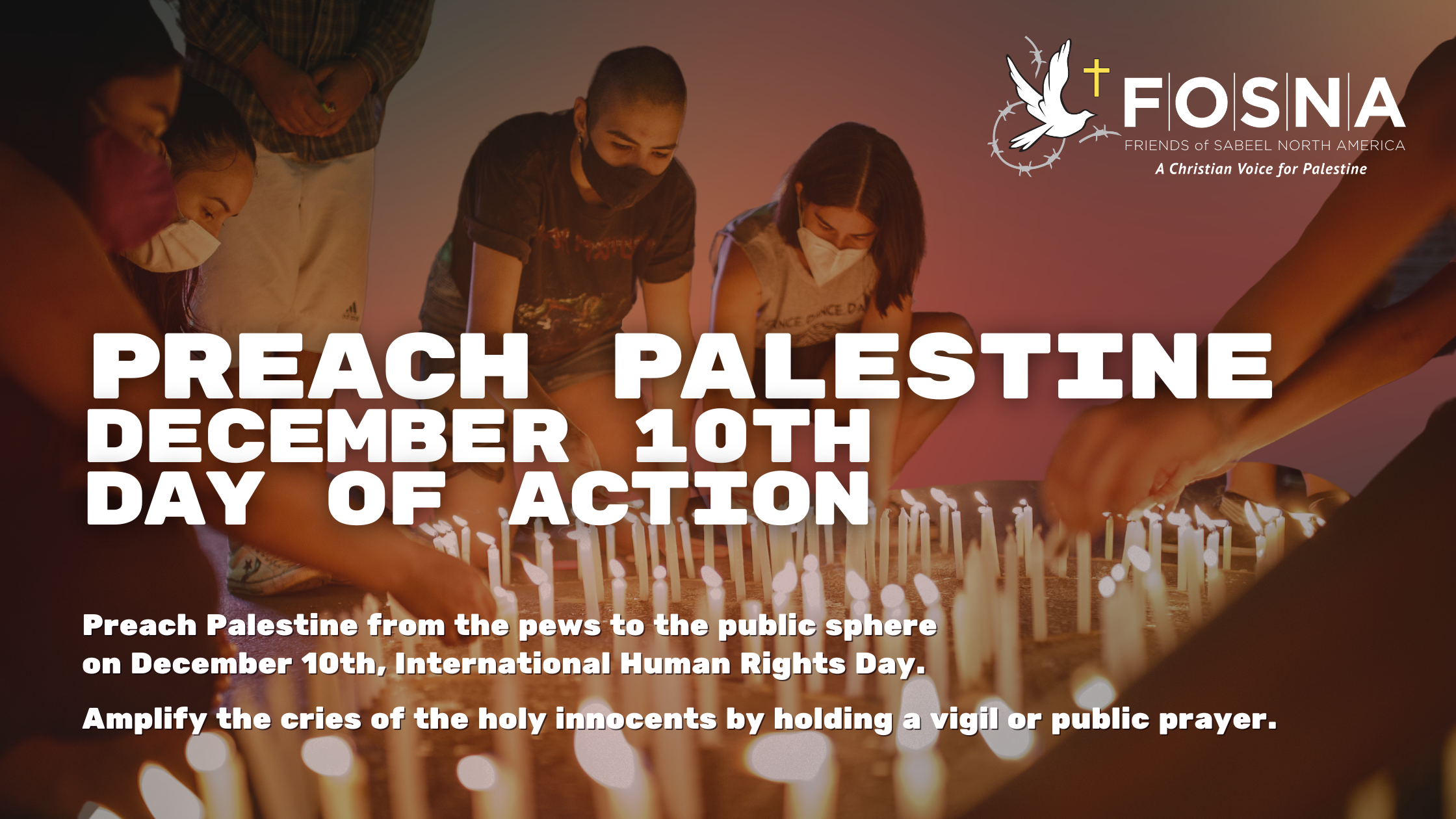 Preach Palestine Day of Action (December 10) + Christ in the Rubble Prayer Kit