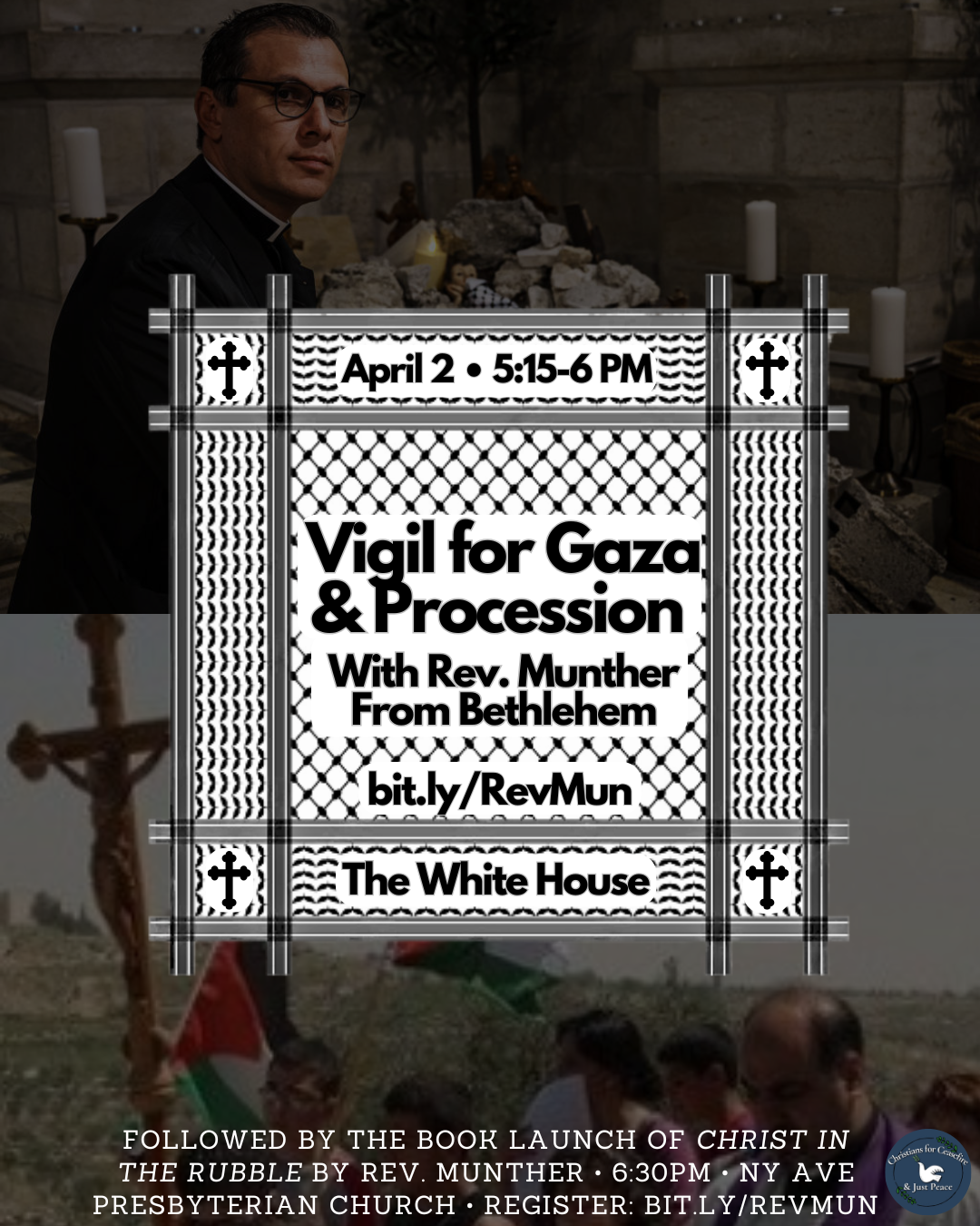 Vigil &amp; Procession for Gaza, w/ Rev. Dr. Munther Isaac