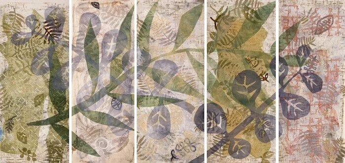  “Windfall” by Mary Fisher, Textile Construction, 55” x 101”, 2016 