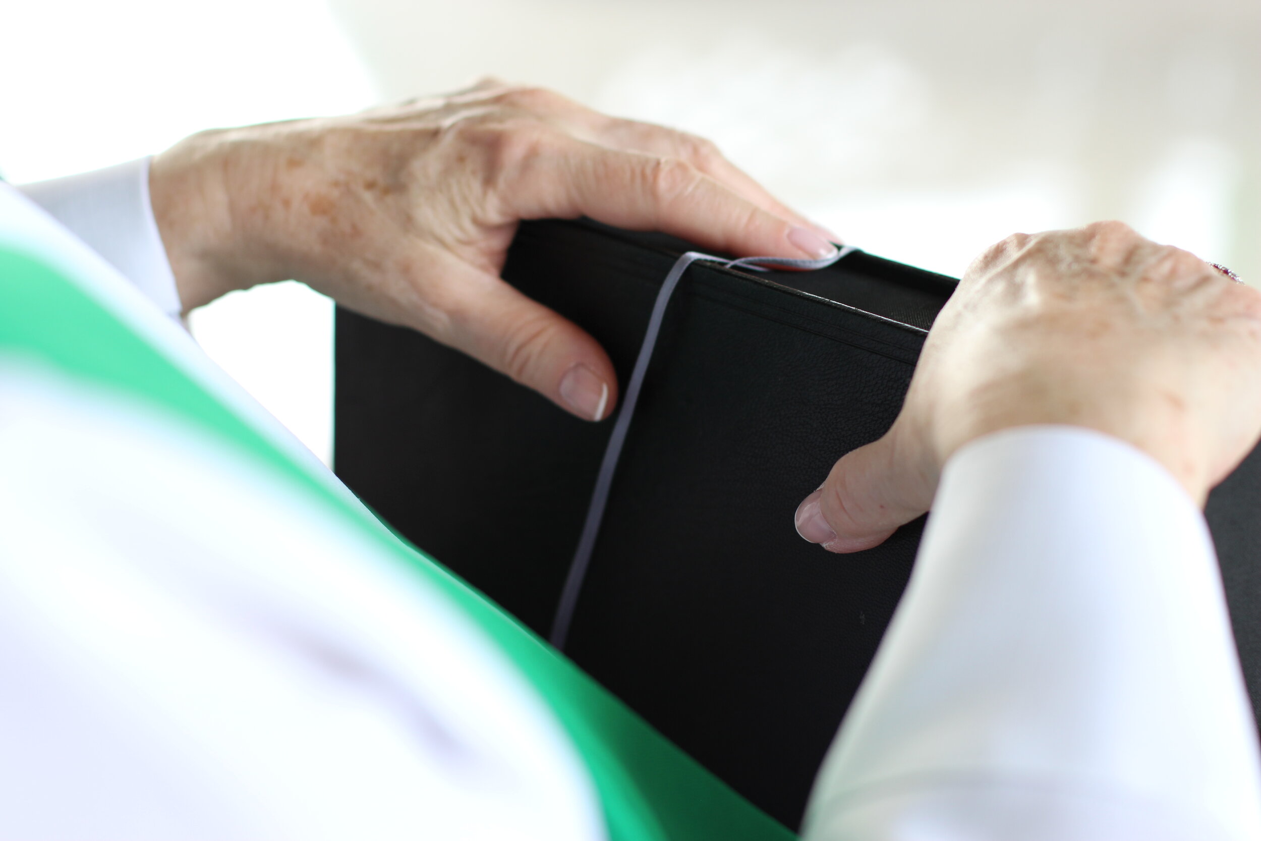 Preparing to give sermon, Democratic Republic of Congo, 2014