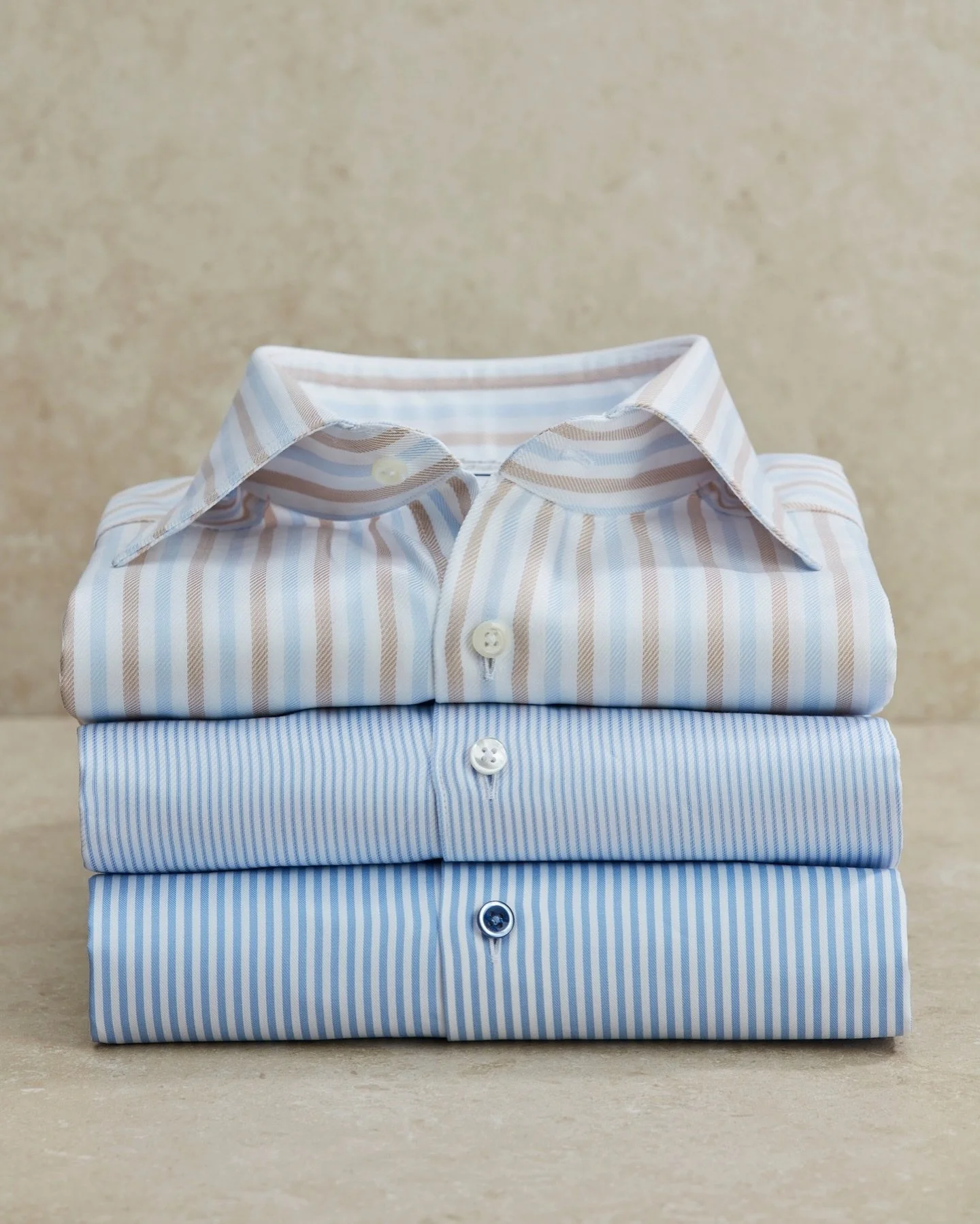 Everyone needs a striped shirt &mdash; timeless, versatile, and always in style. Which one&rsquo;s your favourite for summer?⁠
⁠
Vancouver&rsquo;s Luxury Men&rsquo;s Fashion Boutique 🇨🇦⁠
Fashion. Tailoring. Espresso.⁠
⁠
#QuorumStyle⁠
Since 1990⁠
⁠
