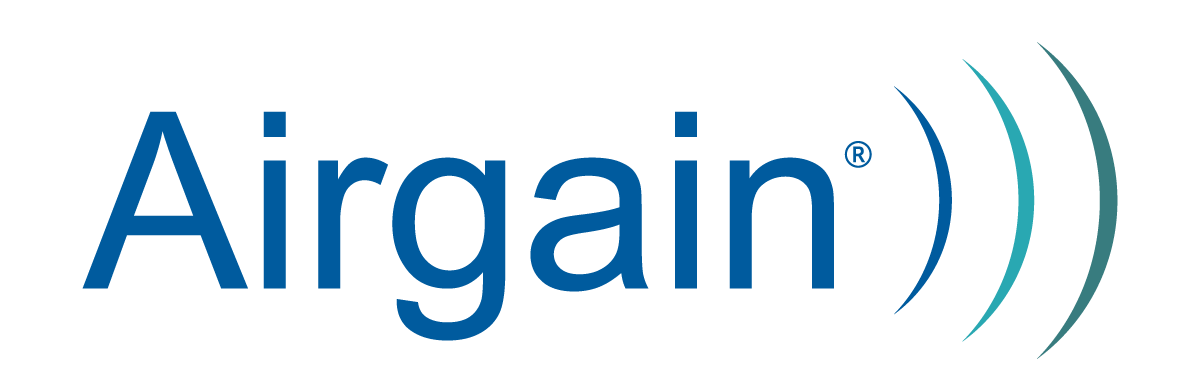 Airgain logo with stylized signal waves.