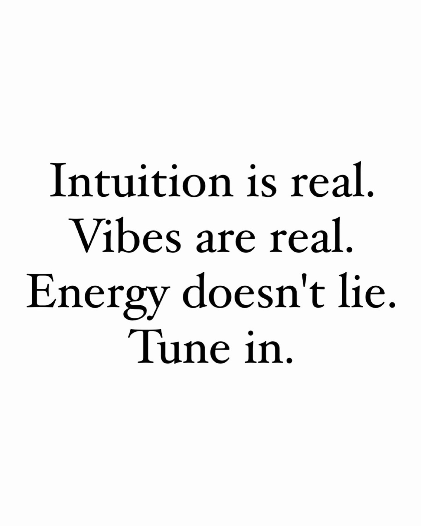 Your intuition is your greatest superpower&hellip;don&rsquo;t ever let anyone try to convince you it&rsquo;s just your insecurities.

Your intuition is real, it&rsquo;s a voice that will tell you something is just not adding up or a feeling deep in y