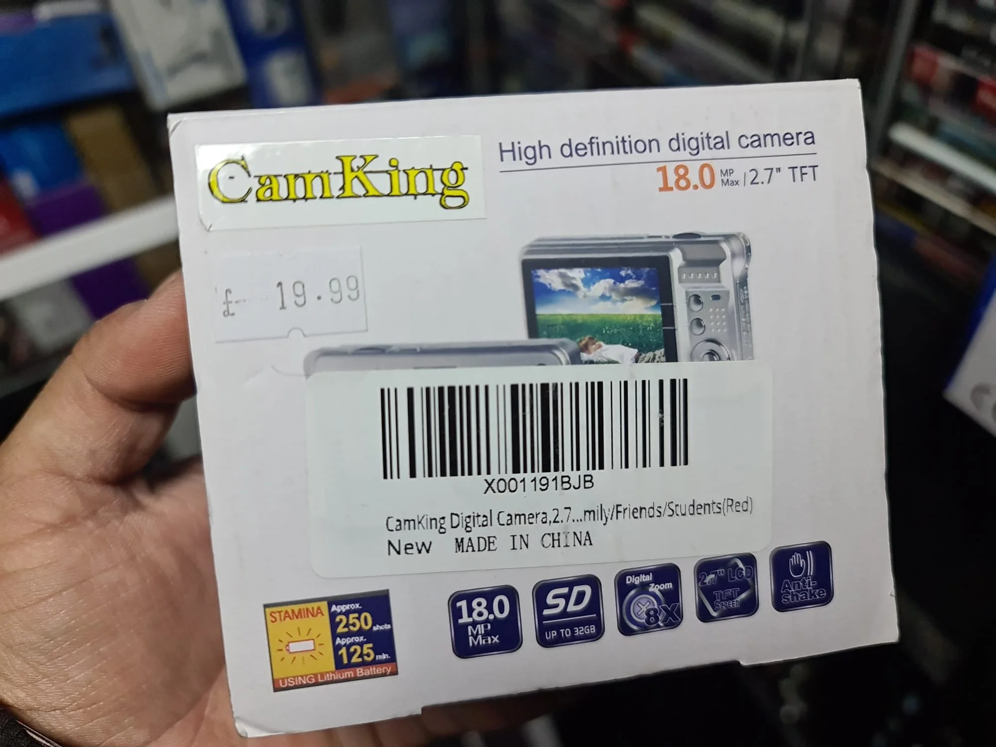 CamKing 18MP 2.7" TFT LCD HD Digital Camera | CONDITON - NEW | £19.99