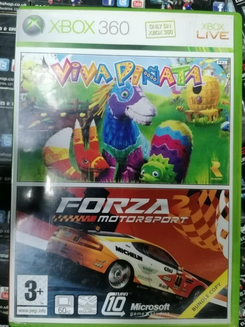 Jeu Xbox 360 : VIVA PINATA + FORZA MOTORSPORT 2 En Bundle - Bon état - Boîtier Et Manuel Inclus