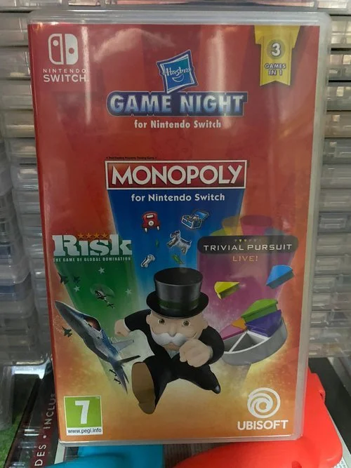 Hasbro Game Night Monopoly Risk Trivial Pursuit Nintendo Switch