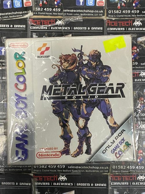 Solid Game Mgs Gbc Metal Gear Solid Nintendo Gameboy Color GBC Box