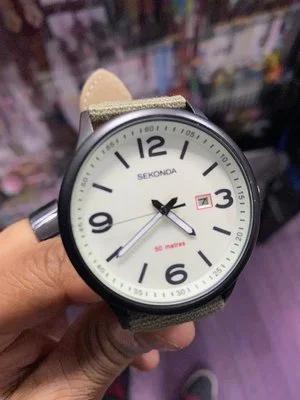 Sekonda White Date Dial Analog Watch