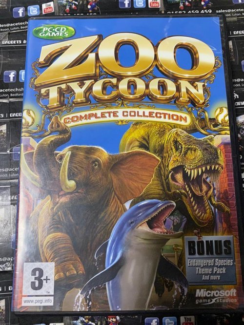 Zoo Tycoon PC + Extension Dinosaures – Jeu Complet – État Correct