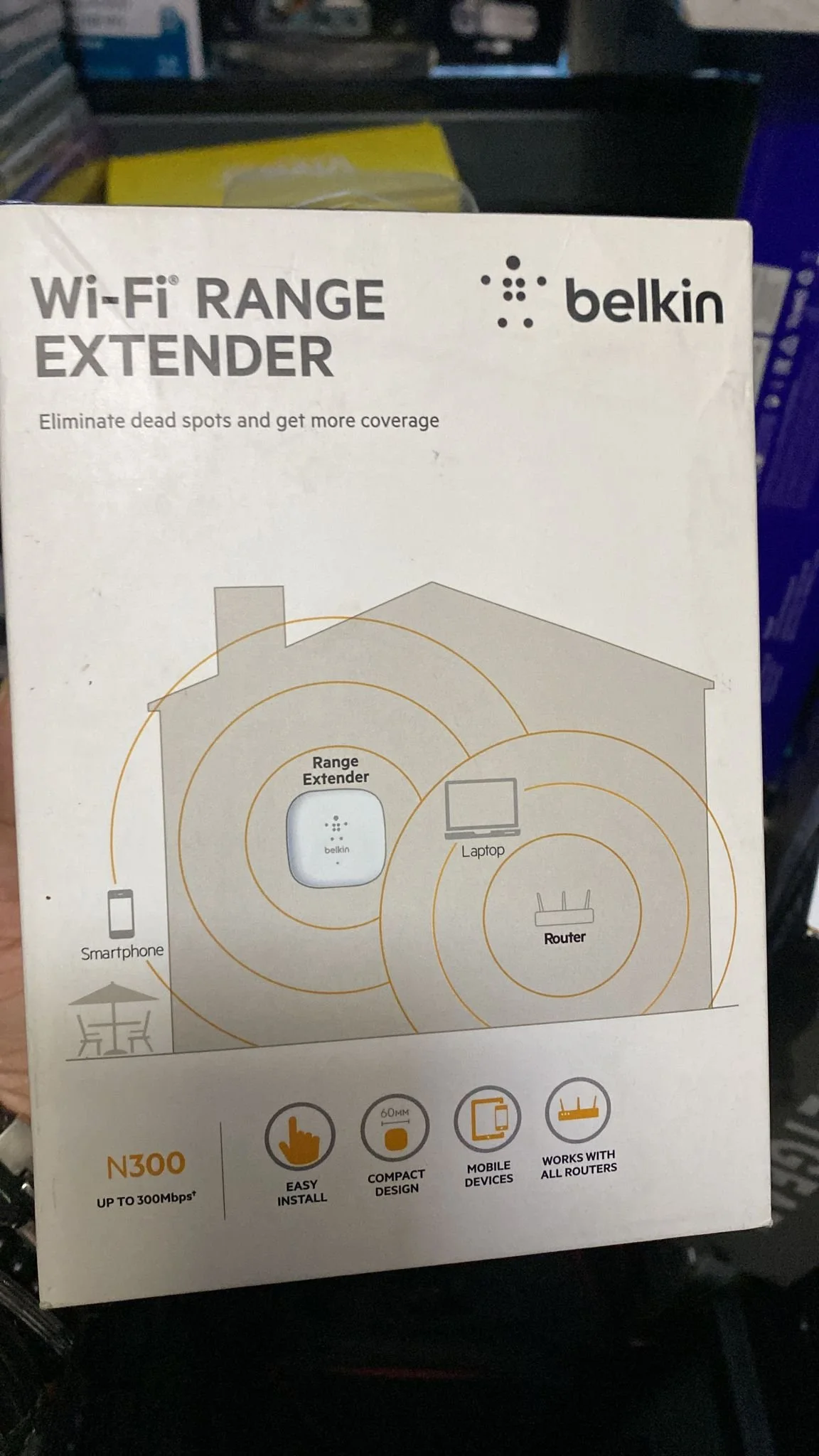 Belkin N300 300Mbps WiFi Range Extender — ACE TECH