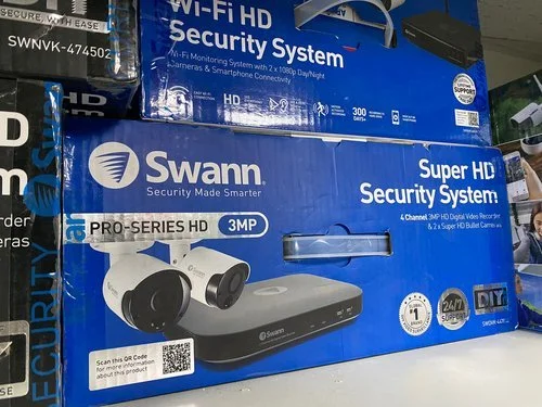 Swann Super HD Security System 4 Channel 3MP Digital Video Recorder & 2 Super HD Bullet Cameras