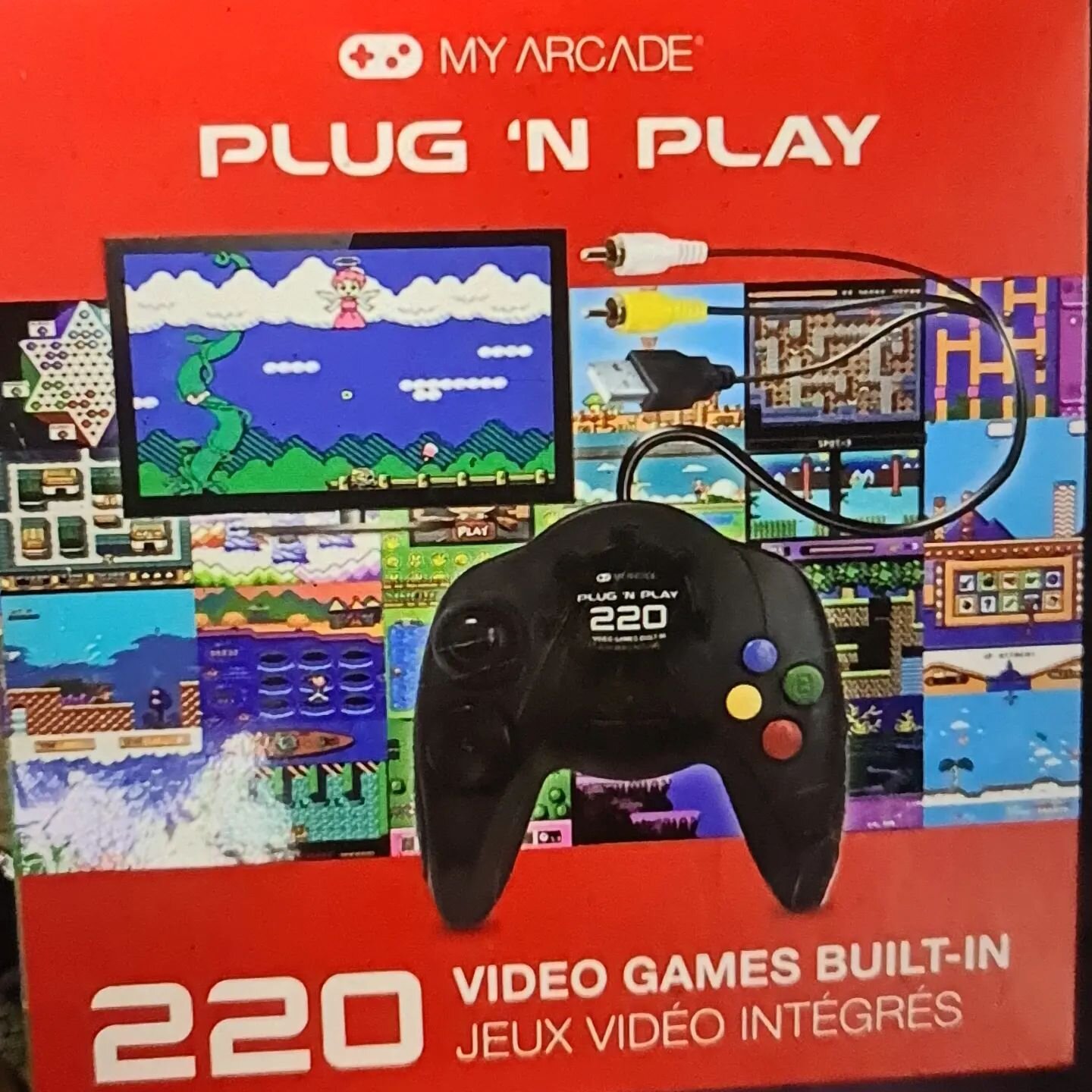 My Arcade Plug And Play 220 Video Games Built In Console now only &pound;9.99 save &pound;10 while stocks last