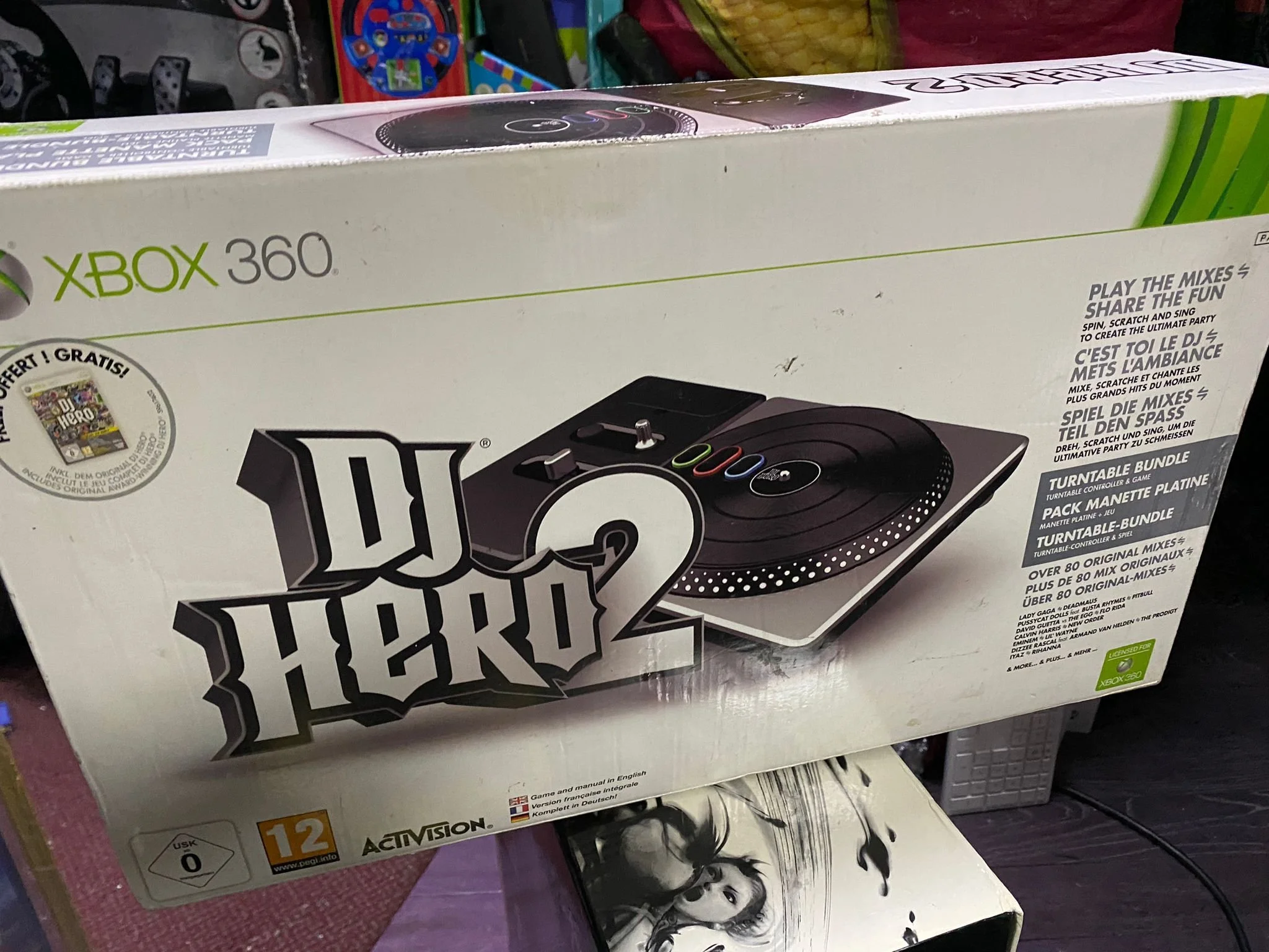 DJ Hero 2 Xbox 360 Turntable Controller Bundle W/ Video Game | CONDITION - USED | £14.99