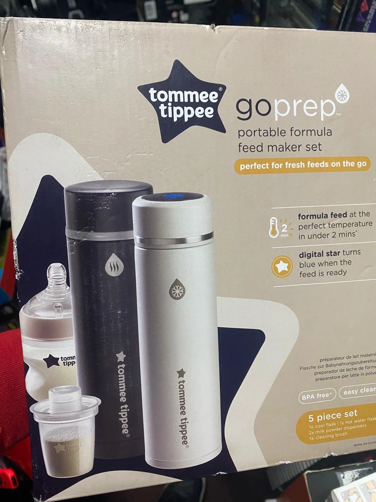 Tommee Tippee Go Prep Portable Formula Feed Maker 5 Piece Set | CONDITION - NEW | £49.99