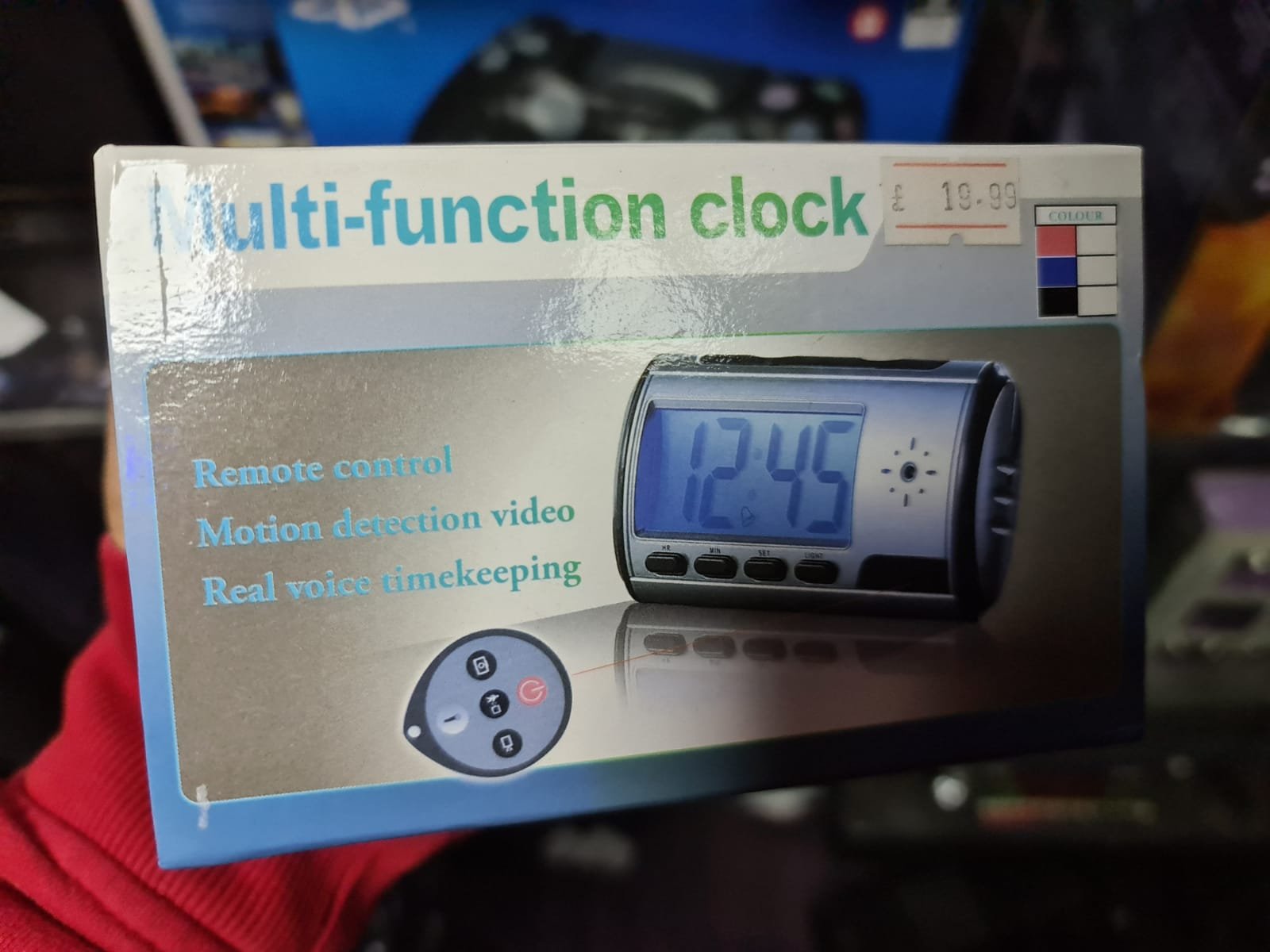 Multi-function Remote Control Motion Detection Video Spy Camera Clock | CONDITION - NEW | £19.99