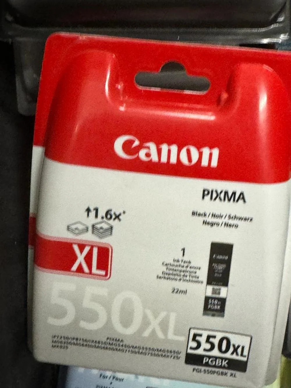Canon Pixma 550 XL PGBK Black Ink Genuine Cartridge Pack | £14.99