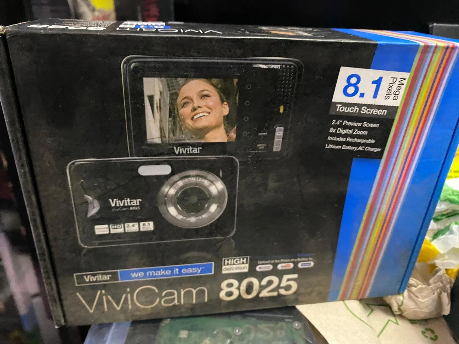 Vivitar ViviCam 8025 8.1MP Touch Screen 2.4” Screen 8x Digital Zoom Camera Boxed | CONDITION - USED | £19.99