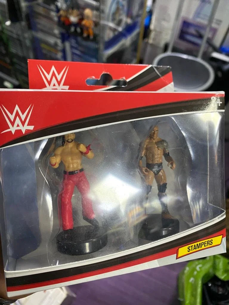 WWE Stampers 2 Pack The Rock & Shinsuke Nakamura | CONDITION - NEW | £9.99