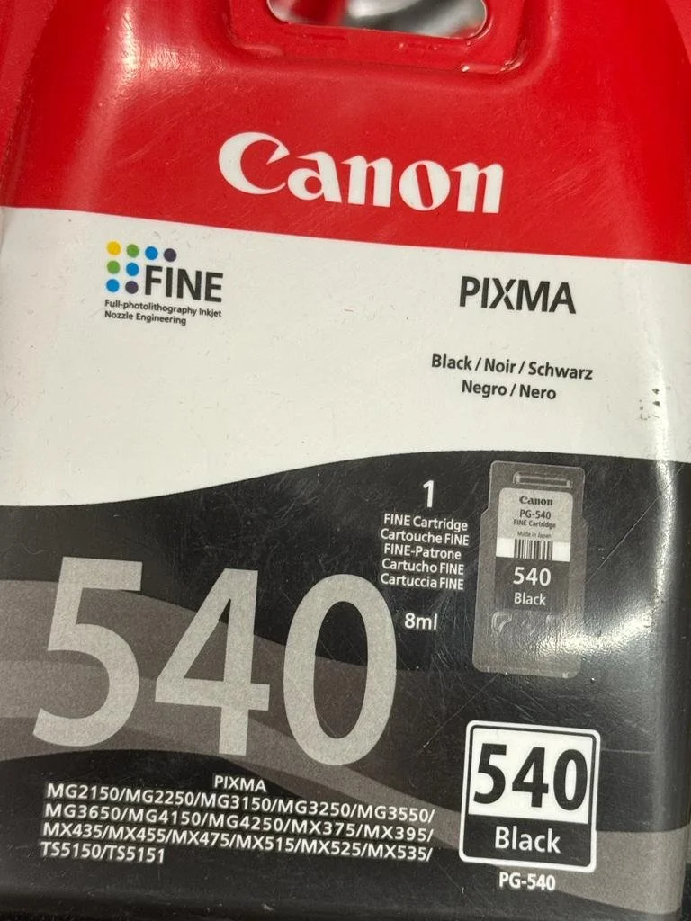 Canon Pixma 540 BK PG-540 Black Cartridge Genuine Pack | £17.99