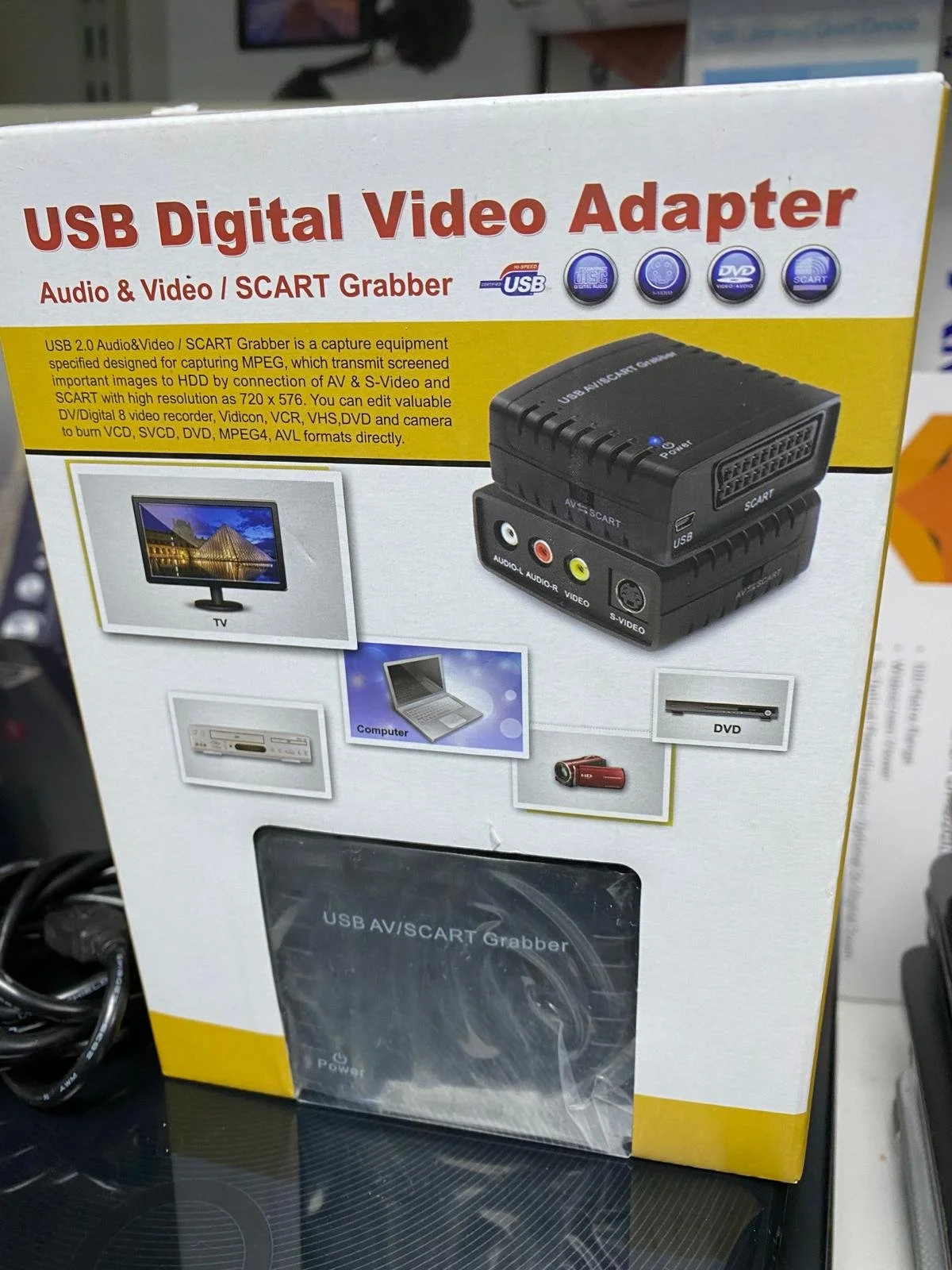 USB Digital Video Adapter AV Scart Grabber | CONDITION - NEW | £39.99
