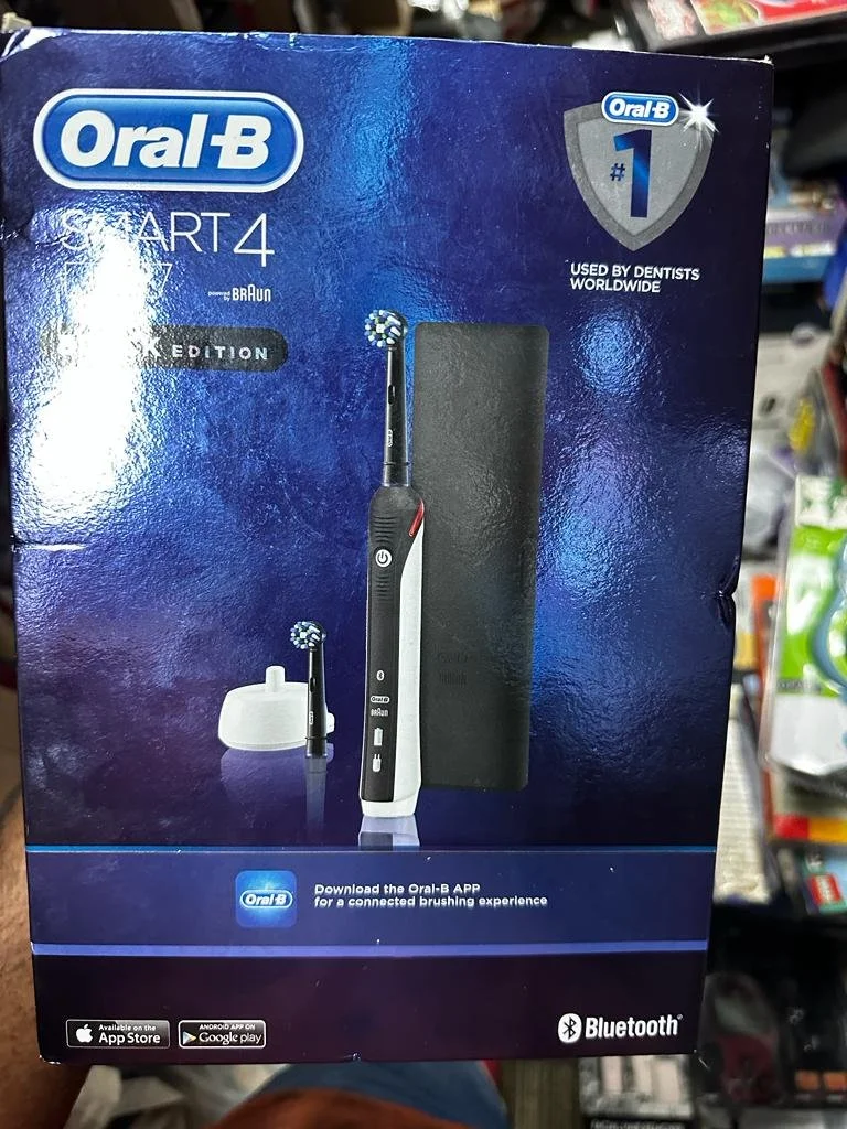 Oral B Smart 4 Black Edition Bluetooth App Electric Toothbrush | CONDITION - NEW | £59.99 (OUT OF STOCK)