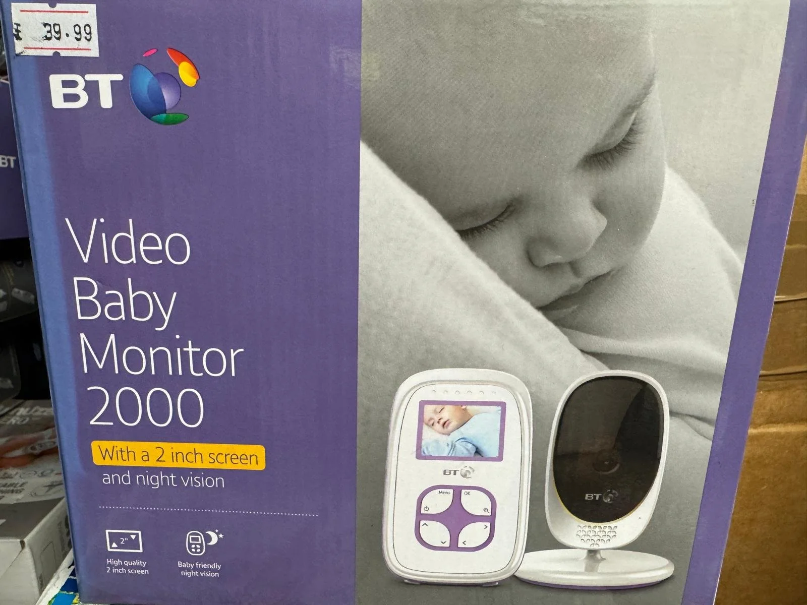 BT Video Monitor 2000 2 Inch Screen And Night Vision | CONDITION - NEW | £49.99