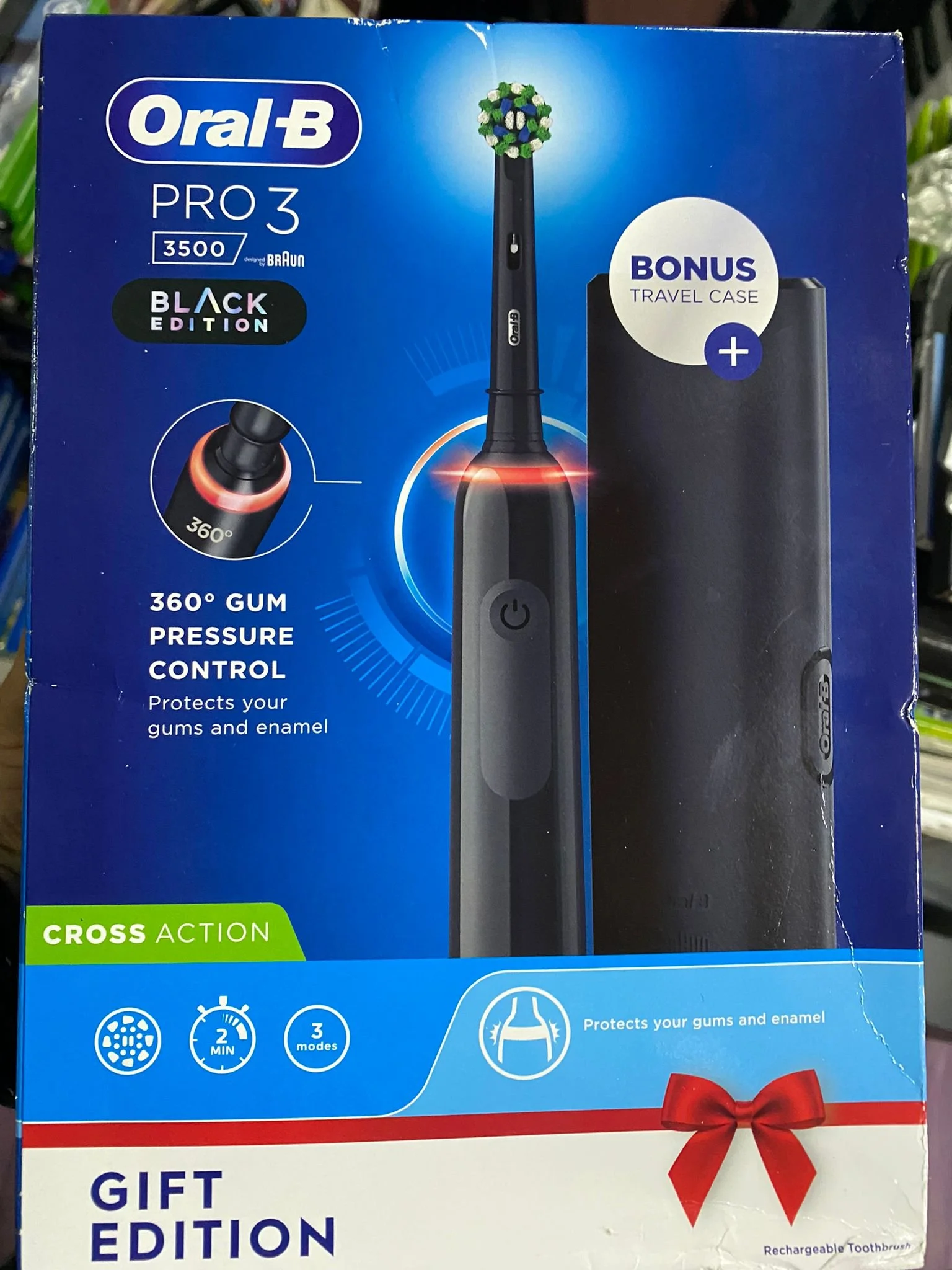 Oral-B Pro 3 3500 Black Electric Toothbrush Gift Edition | CONDITION - NEW | £39.99