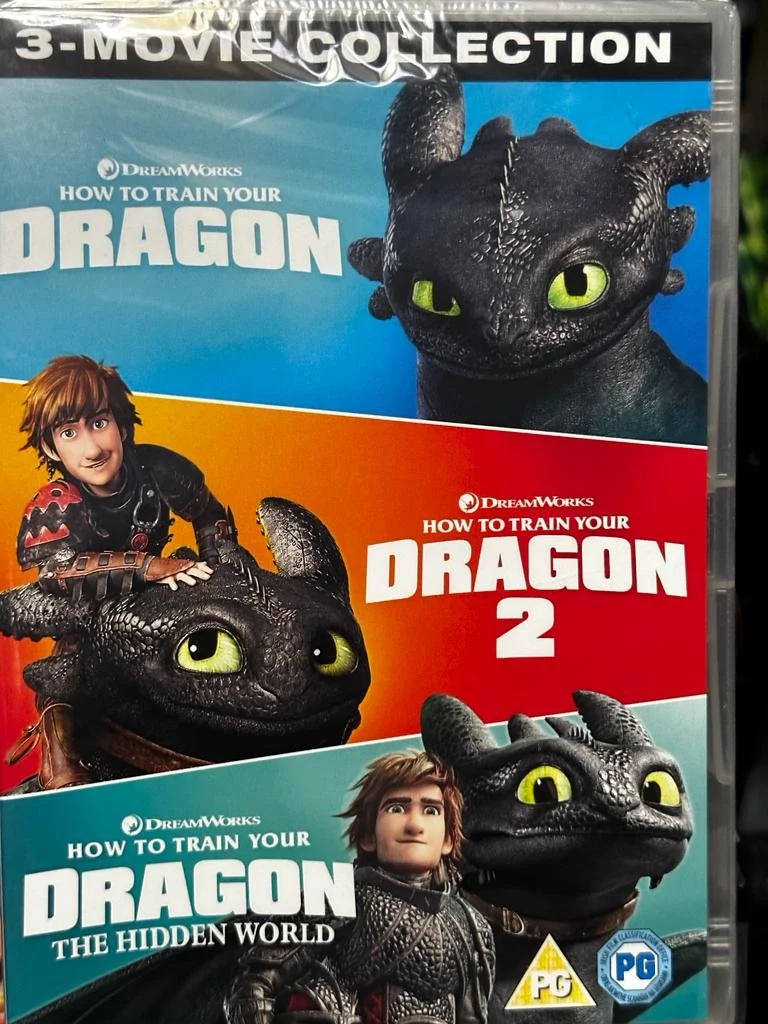 House To Train Your Dragon 1 & 2 Plus The Hidden World 3 Movie Collection | £14.99
