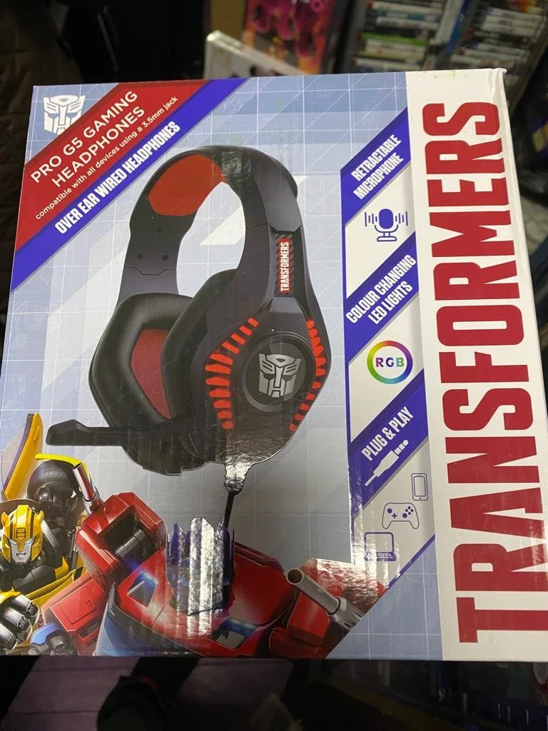 Transformers Pro G5 Gaming Over Ear Wired RGB Headphones | CONDITION - NEW | £19.99