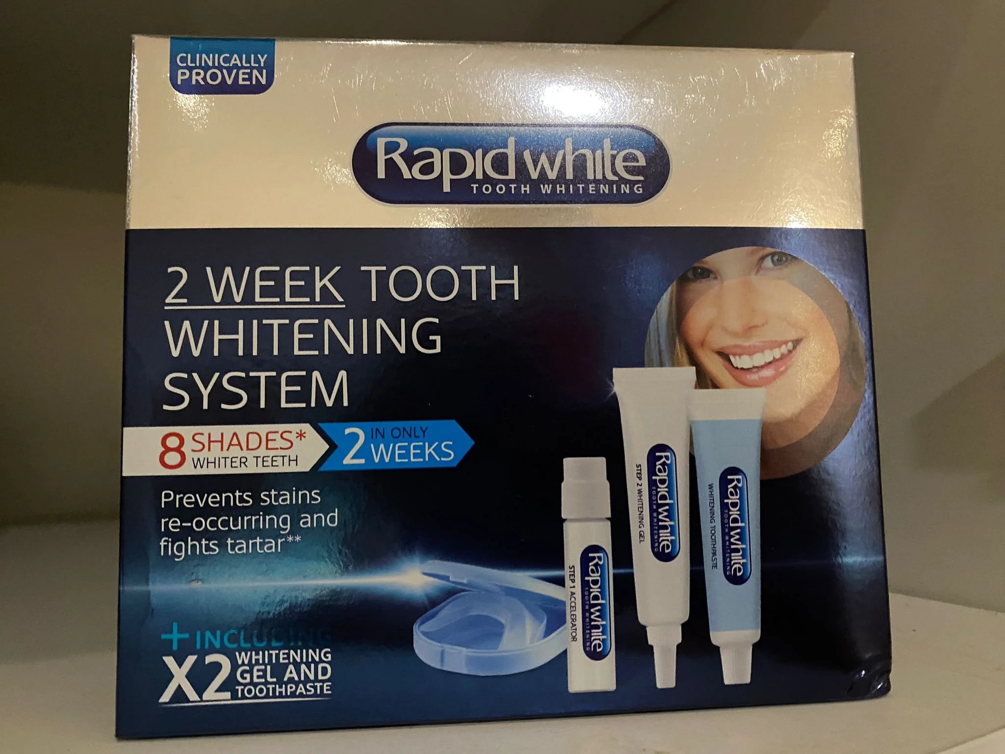 RapidWhite 2 Week Tooth Whitening System Teeth Whiten Kit | CONDITION - NEW | £12.99