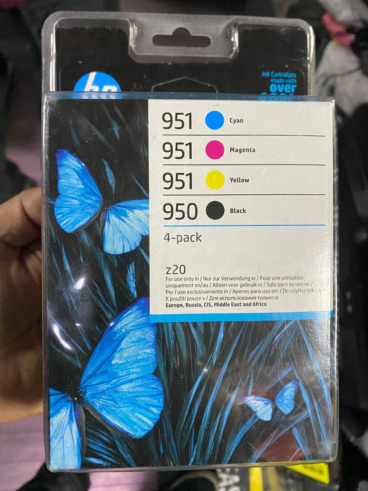 HP 951 950 Z20 Cyan Magenta Yellow Black 4 Pack Genuine Multi Ink Blue Pack | CONDITION - NEW | £89.99