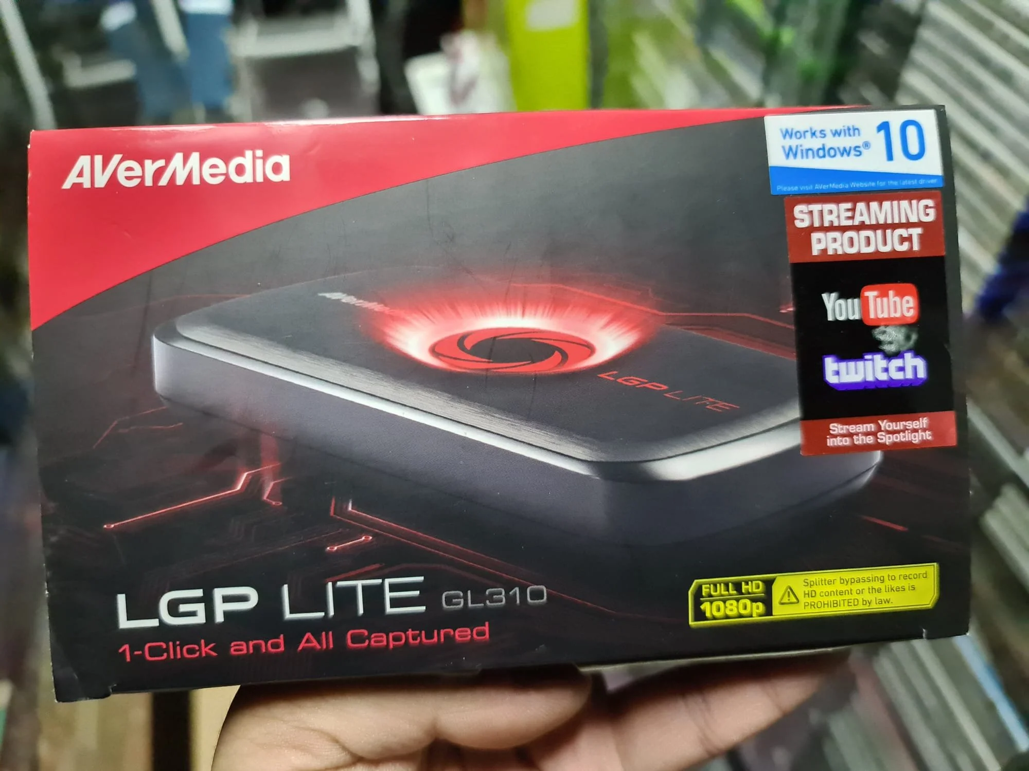 AverMedia LGP Lite GL310 Full HD 1080P 1 Click Capture Device | CONDITION - NEW | £119.99