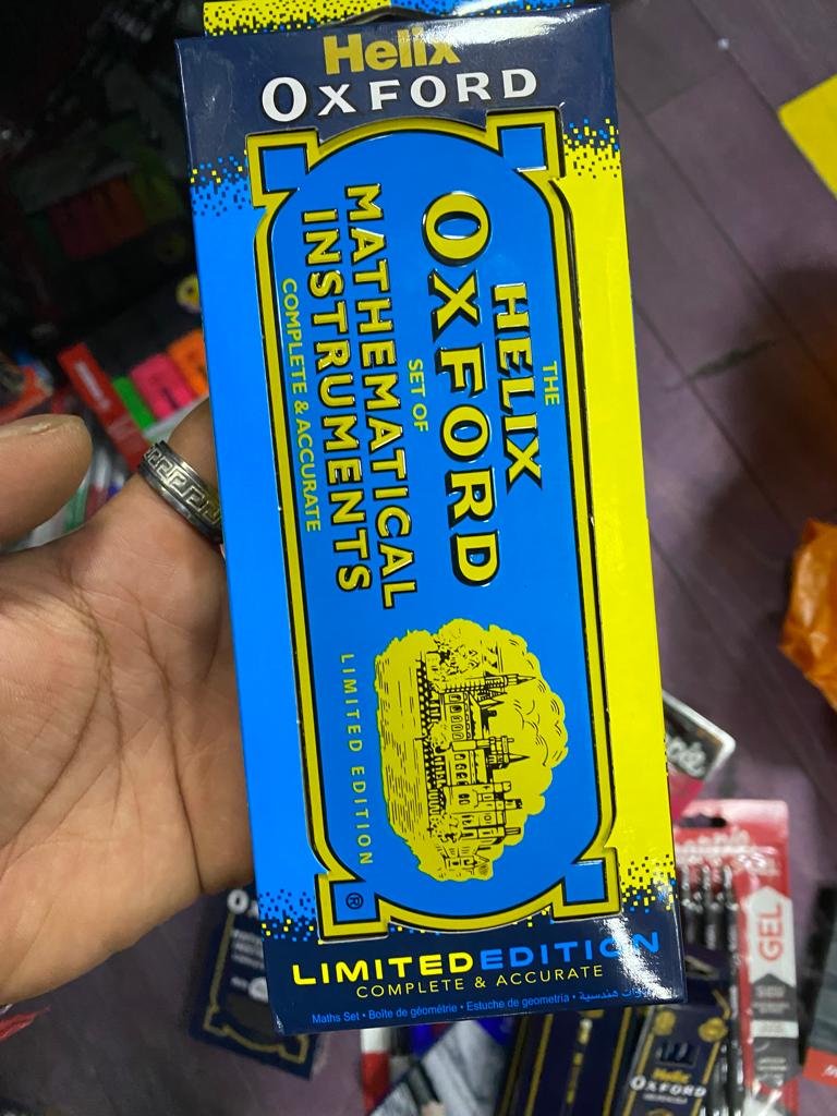 Helix Oxford Set Of Mathematical Instruments Clash Limited Edition Blue And Yellow | CONDITION - NEW | £3.99