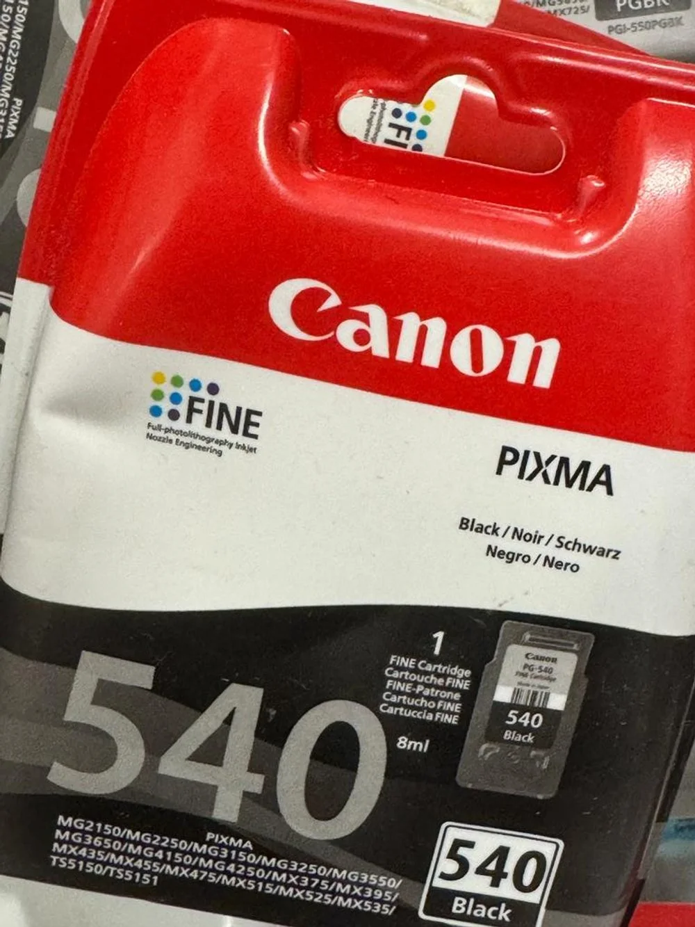Canon Pixma 540 Black Fine Black Ink Genuine Pack | £17.99