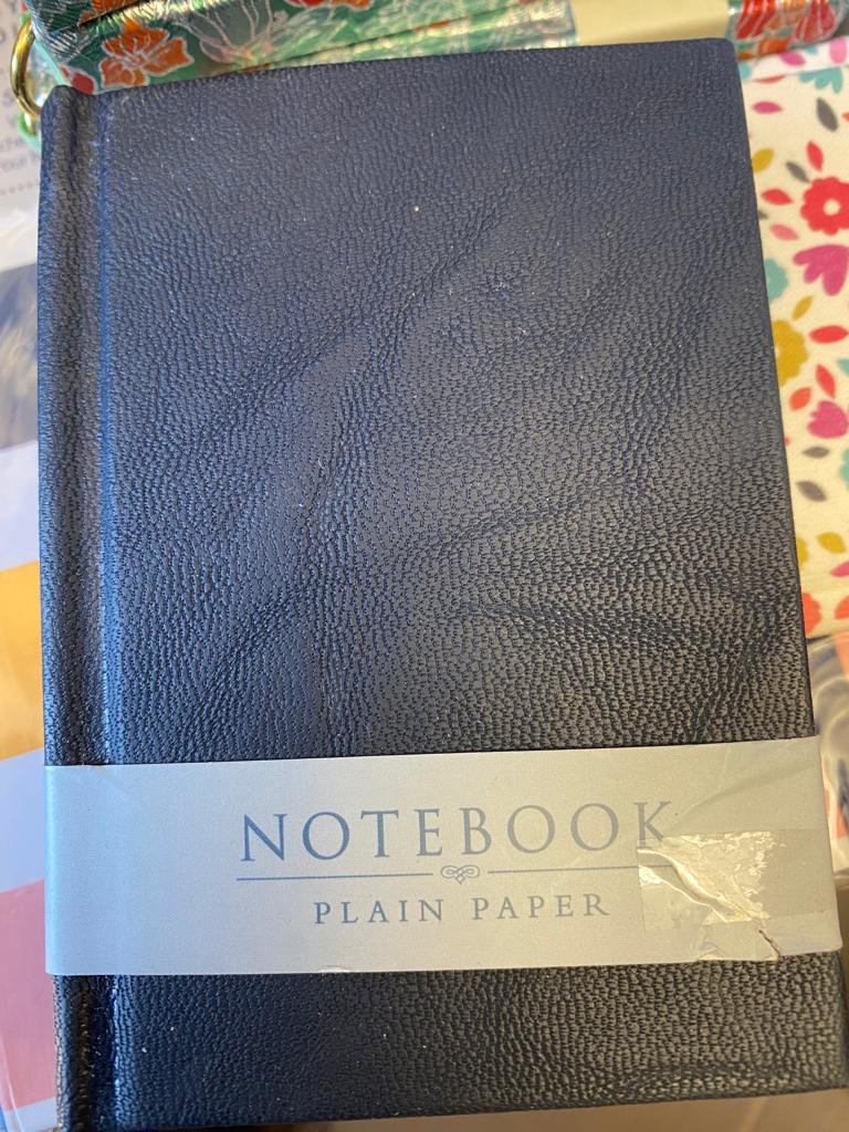 Notebook Plain Paper Mini Black | £1.99