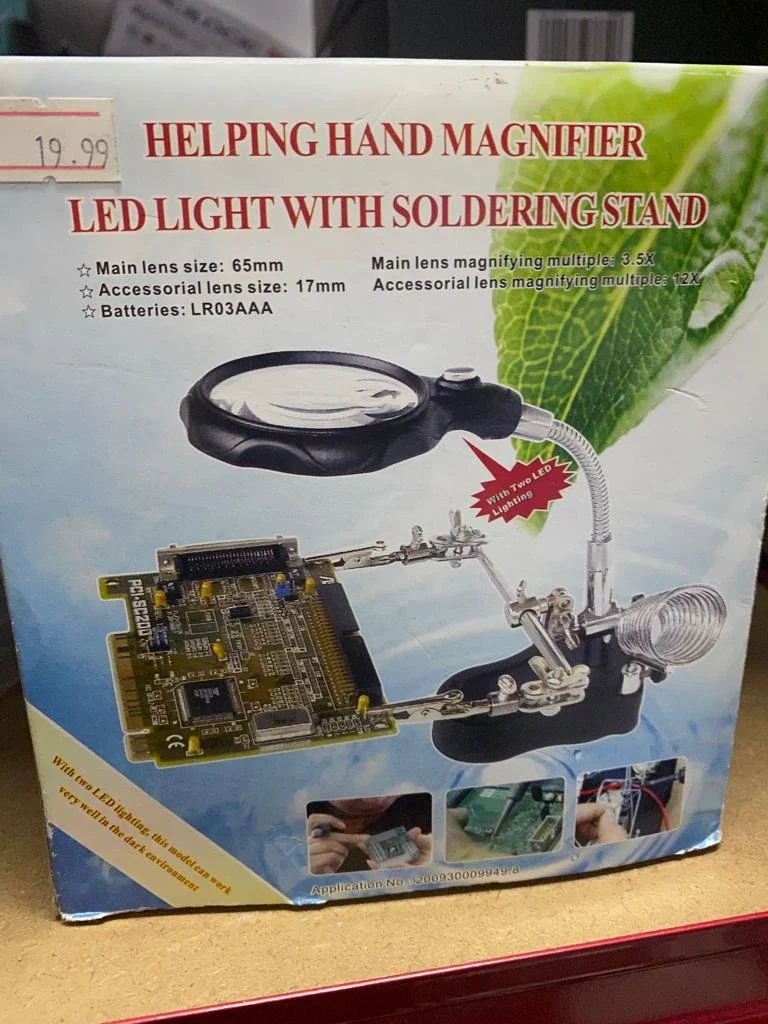 Helping Hand Magnifier LED Light With Soldering Stand | CONDITION - NEW | £19.99