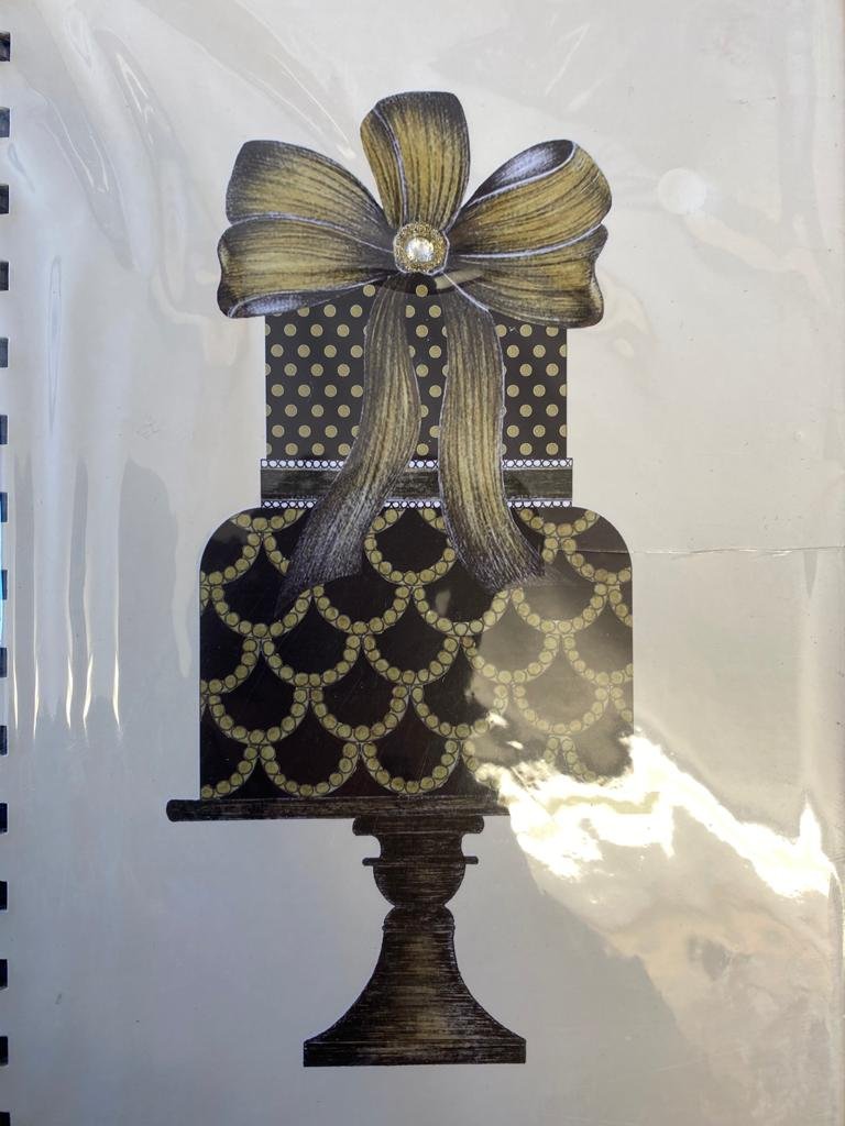 Event Planner Bowtie Cake A5 Ring Notebook | £4.99