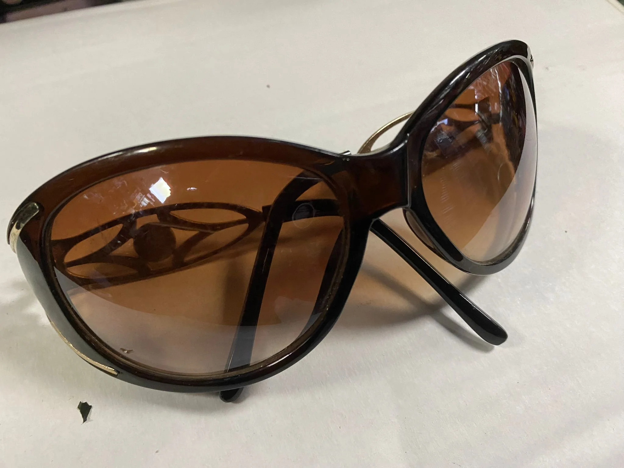 Brown Jewel Big Eye Sunglasses | £4.99